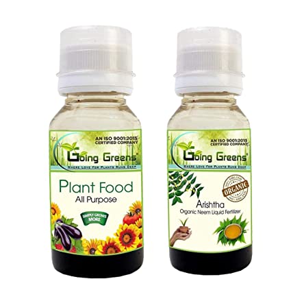 Combo of Arishtha Neem Oil (50 ml) and Plant Food (50 ml)