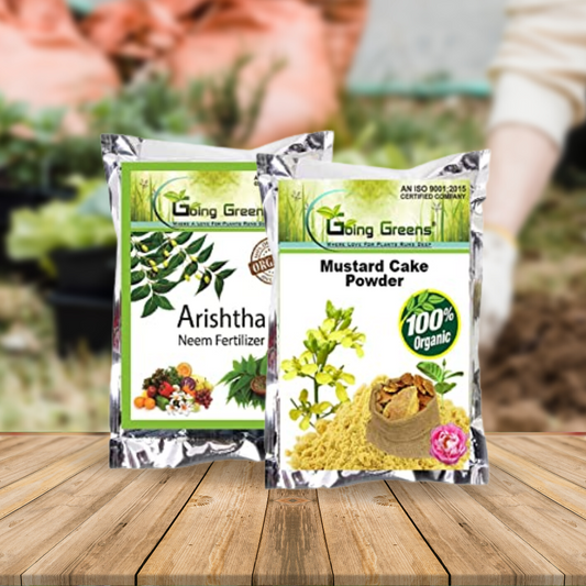 Combo of 2 - Mustard Cake Powder & Arishtha Neem Fertiliser