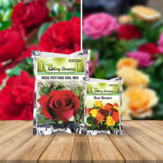 Combo - Rose Potting Soil & Rose Booster