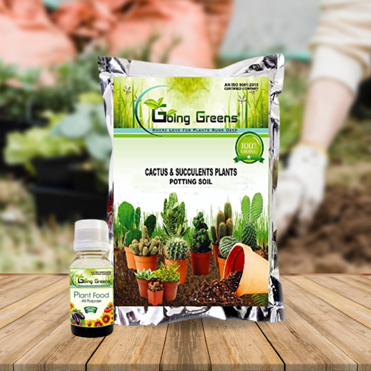 Combo of 2 - Plant Food + Cactus & Succulent Potting Mix