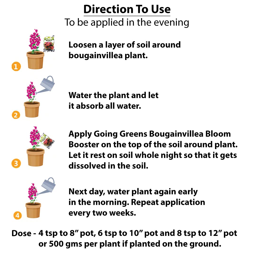 Bougainvillea Fertilizer - direction to use